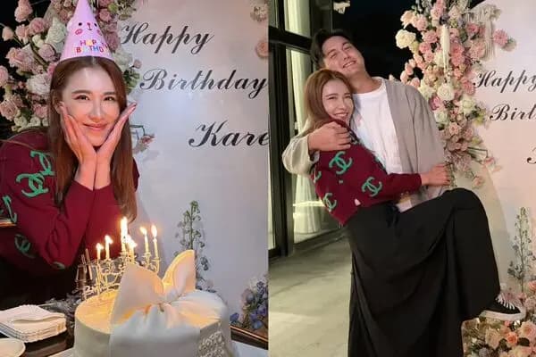 小祯生日当天,男友Alan惊喜现身庆生现场