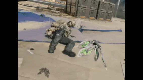 三角洲行动蝶大招救援倒地队友细节展示图